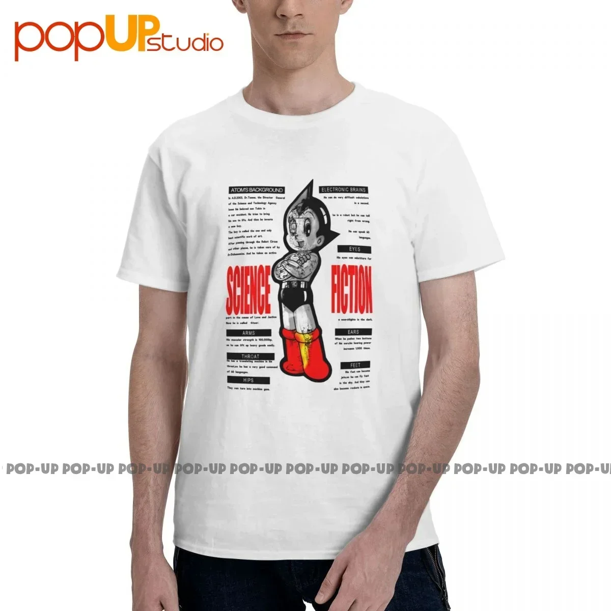 3D Printing Hologram - Koszulka Top Evintage Astro Boy Mighty