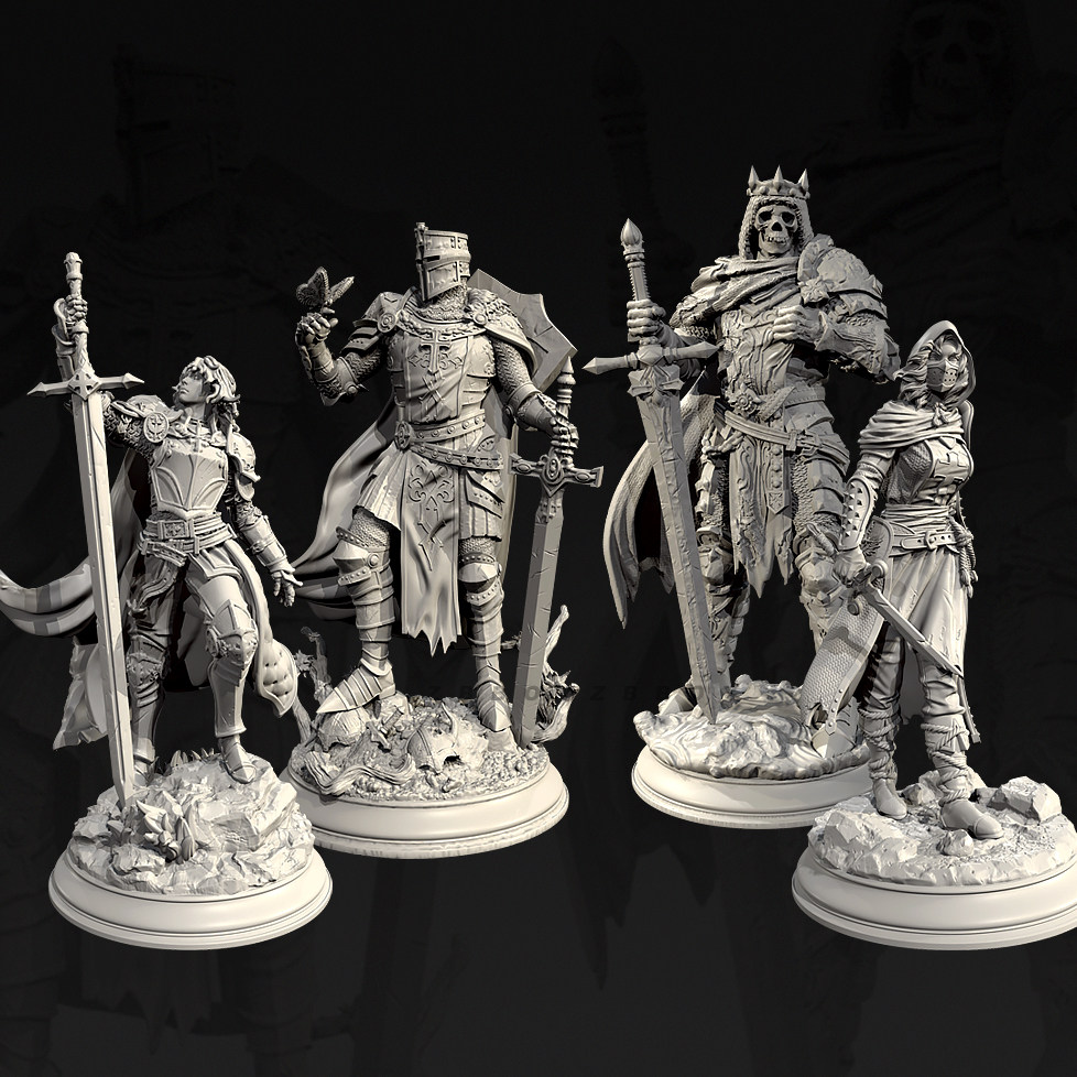 3D Printing Construction - Figurki żołnierzy, model do samodzielnego montażu,