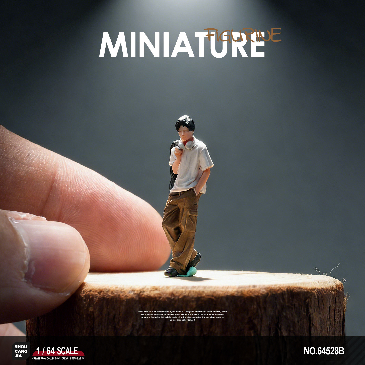 3D Printing Construction - Figurka męska w skali 1:64, modny