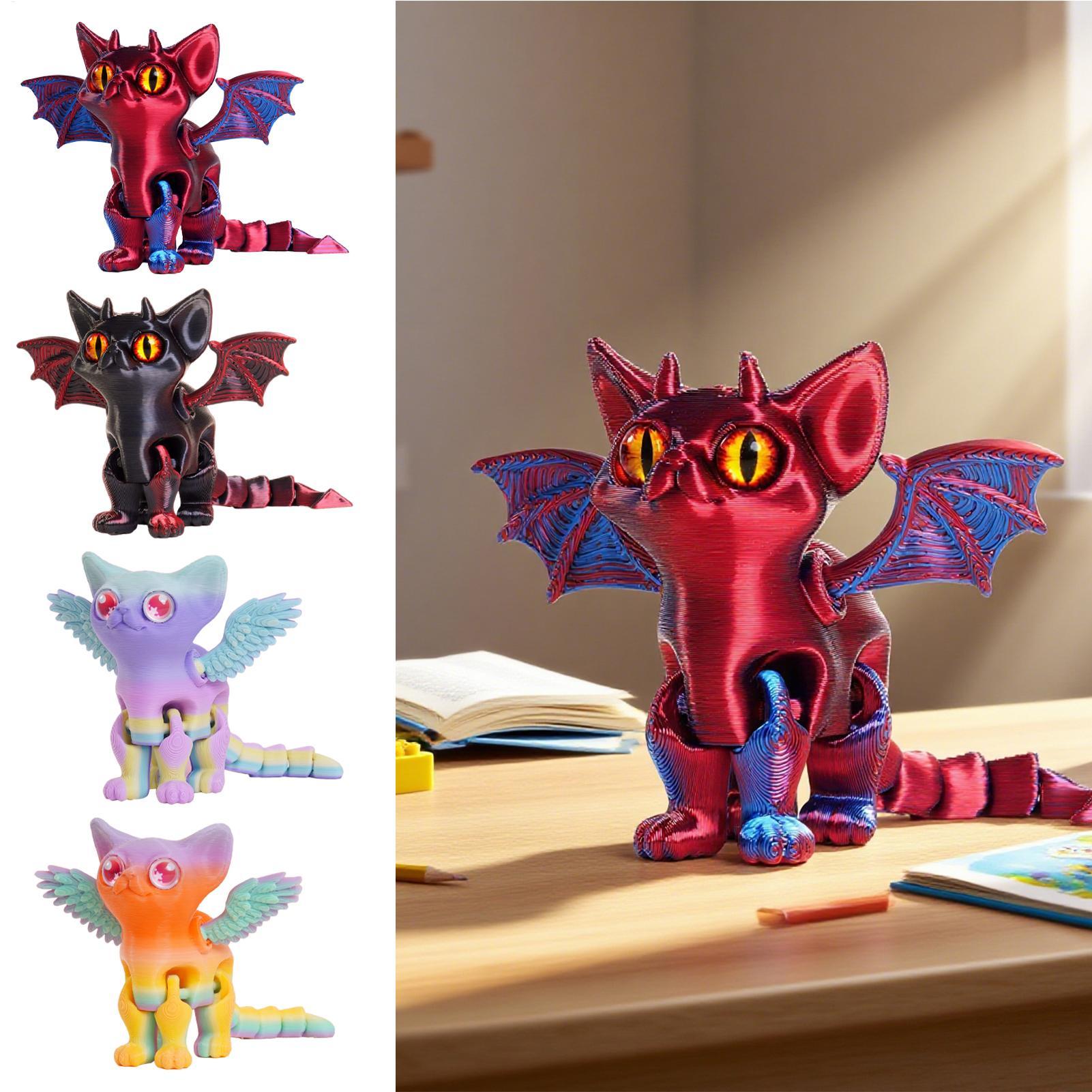 Druk 3D Zwierzęta Druk 3D Kot  – 3D Printing Fidget Toys recenzja i cena