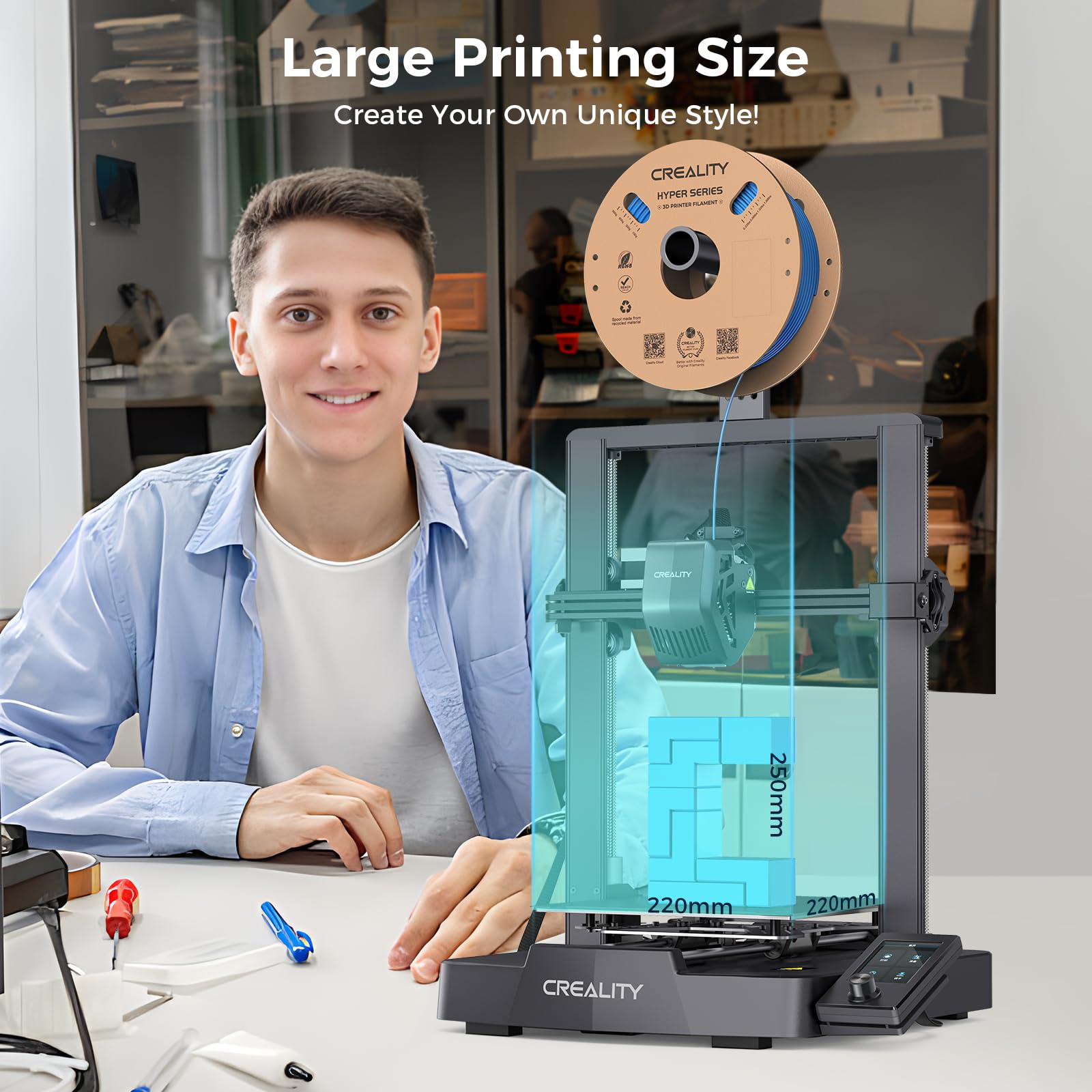 CREALITY Ender-3 V3 SE Drukark – 3D Printing Industrial recenzja i cena