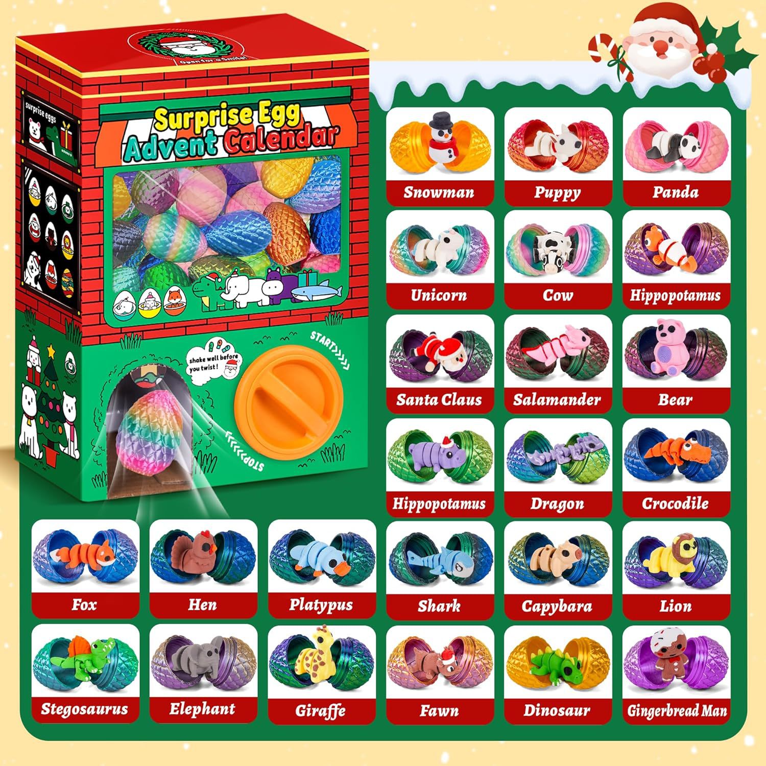 24 szt. Drukowane w 3D Jajka N – 3D Printing Fidget Toys recenzja i cena