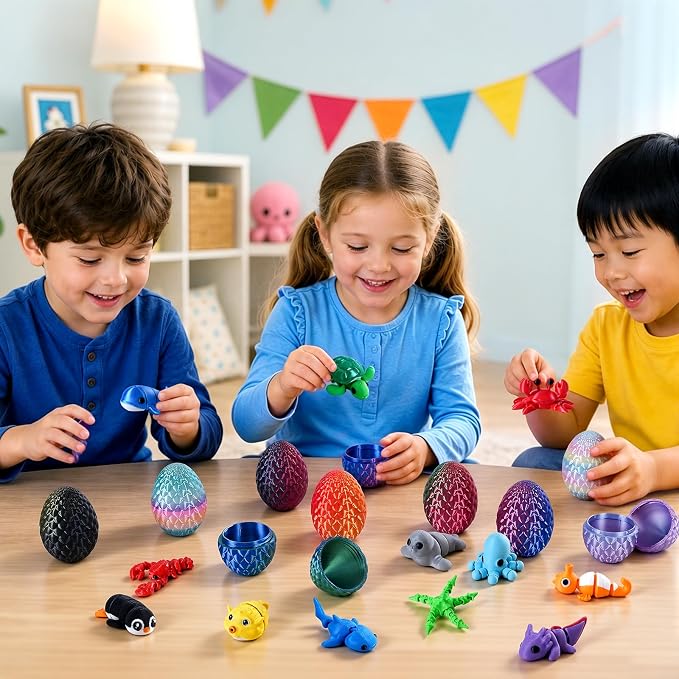 24 szt. Drukowane w 3D Jajka N – 3D Printing Fidget Toys recenzja i cena